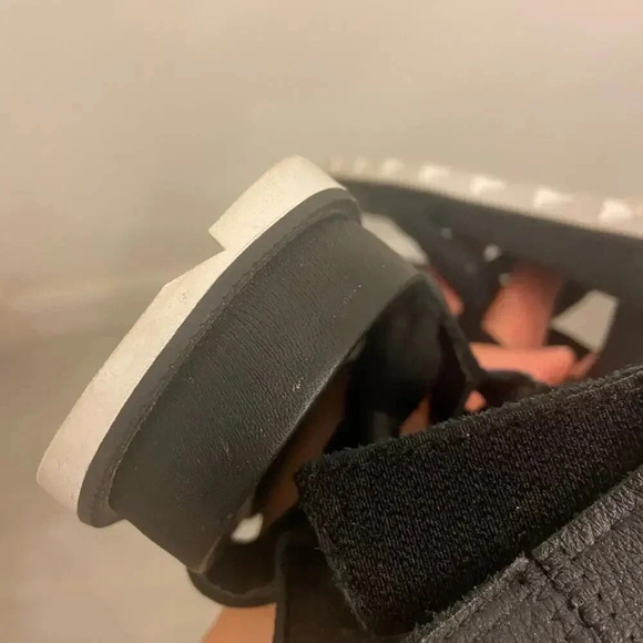 Sorel Roaming Decon Leather Sandal Black Size 8 - Picture 8 of 8